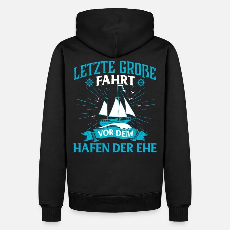 Junggesellenabschied Ehe - Männer Premium Bio Hoodie - Schwarz