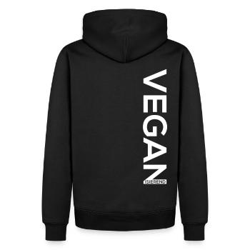 vegan végétalien végétalien végétalien végétalien veggie nature végétalien - Sweat à capuche Premium bio Homme - noir - Dos - Nico (187cm)
