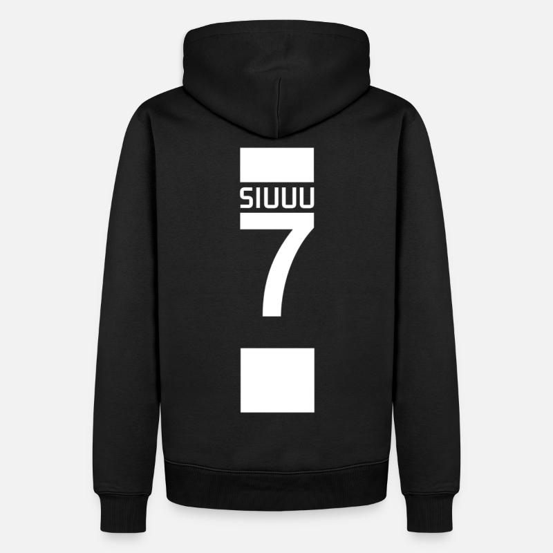 Siuuu - Sweat à capuche Premium bio Homme - noir