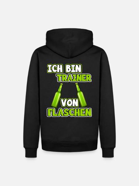 Trainer - Männer Premium Bio Hoodie - Schwarz