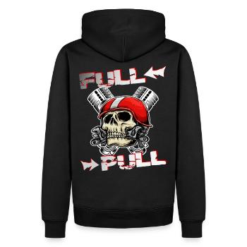 Tractor pulling - Men’s Premium Organic Hoodie - black - Back - Nico (187cm)