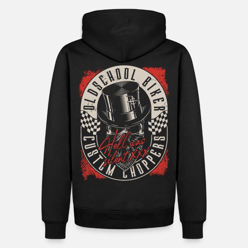 Custom Chopper Biker - Sweat à capuche Premium bio Homme - noir