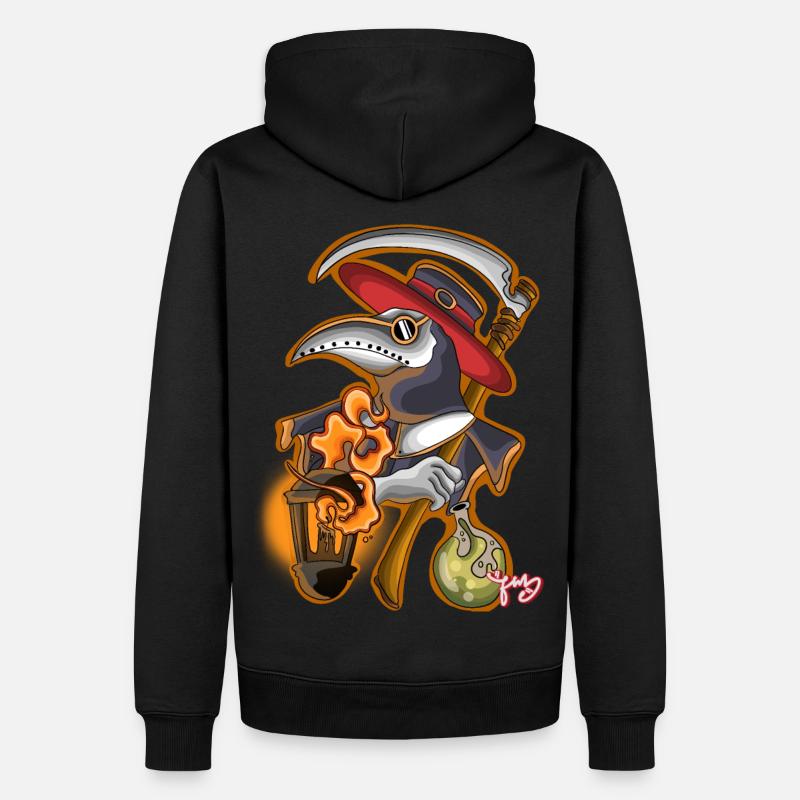 Pestarzt - Männer Premium Bio Hoodie - Schwarz