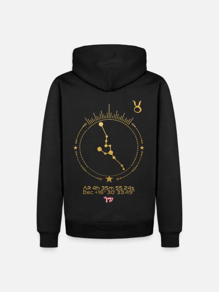 TAURUS - Men’s Premium Organic Hoodie - black