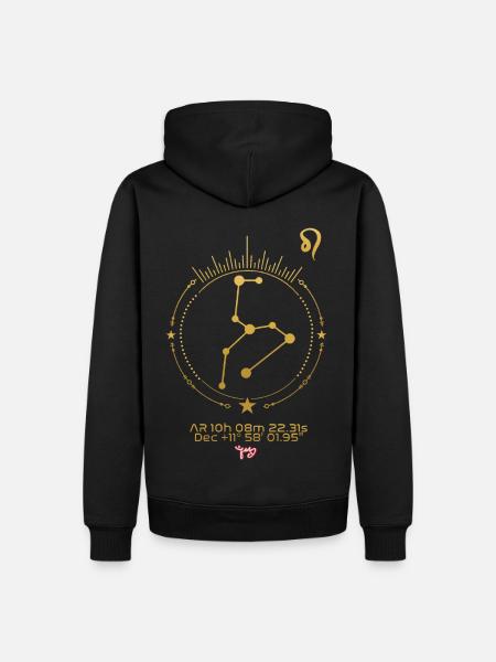LEO - Men’s Premium Organic Hoodie - black