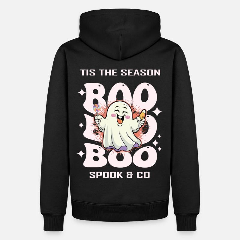 Fantôme d’Halloween - Sweat à capuche Premium bio Homme - noir