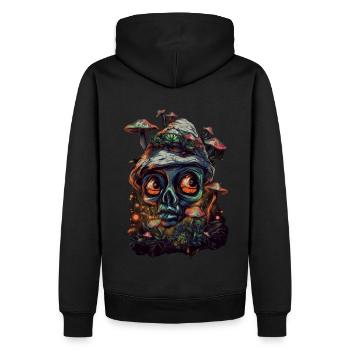 Bouffon Trippy - Sweat à capuche Premium bio Homme - noir - Dos - Nico (187cm)