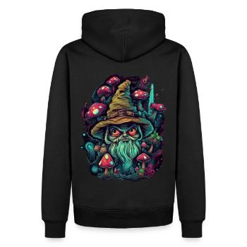 Bouffon Trippy - Sweat à capuche Premium bio Homme - noir - Dos - Nico (187cm)