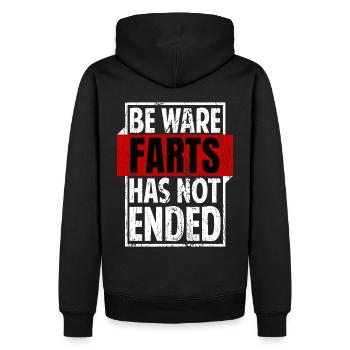 Drôle de pet disant ironie Sarcasme - Sweat à capuche Premium bio Homme - noir - Dos - Nico (187cm)