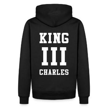 Sport Roi Charles König Angleterre Monarque - Sweat à capuche Premium bio Homme - noir - Dos - Nico (187cm)
