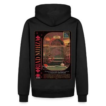 Fantasy scene graphic design - Men’s Premium Organic Hoodie - black - Back - Nico (187cm)