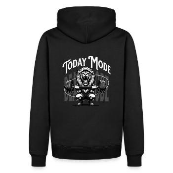 Today Beast...Fitness - Männer Premium Bio Hoodie - Schwarz - Hinten - Nico (187cm)