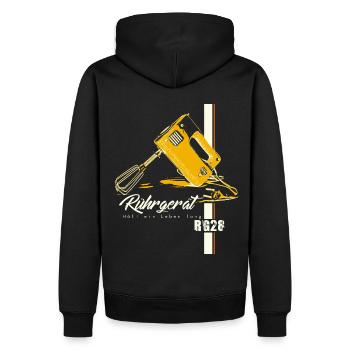 Rührgerät RG28 Kult Mixer der DDR Retro Ostalgie - Männer Premium Bio Hoodie - Schwarz - Hinten - Nico (187cm)