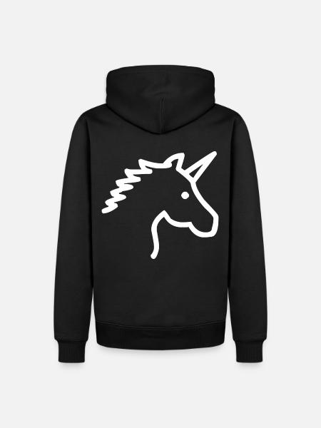 Unicorn - Unicorn - Men’s Premium Organic Hoodie - black