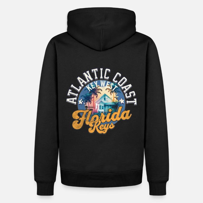 Florida keys Key West - Männer Premium Bio Hoodie - Schwarz