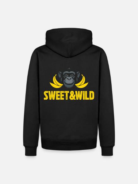Sweet and Wild - Men’s Premium Organic Hoodie - black