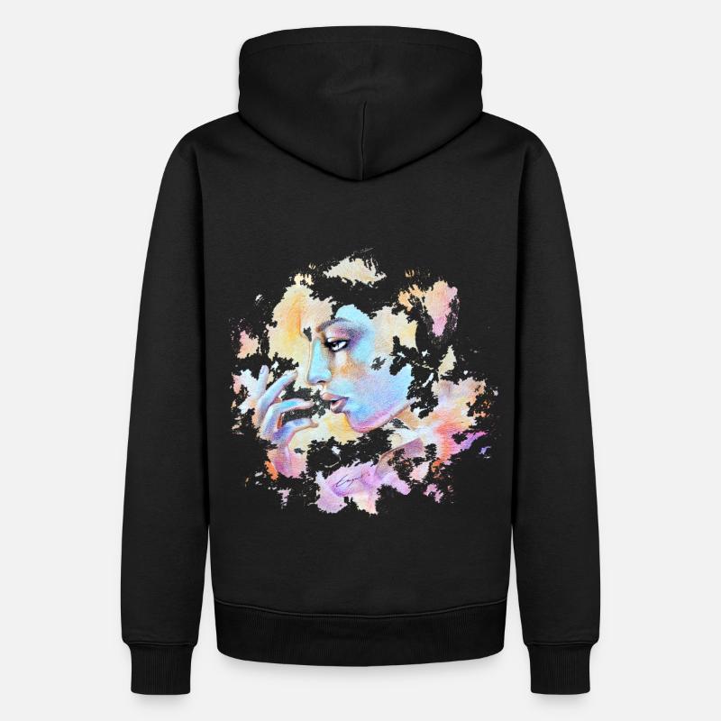 REVE DE NEBULEUSE - Sweat à capuche Premium bio Homme - noir