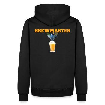 Brewmaster Braumeister Craft Beer Bier Brauer - Sweat à capuche Premium bio Homme - noir - Dos - Nico (187cm)