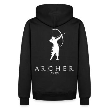 Tir à l’arc Archery Archer Archer Archer Archer - Sweat à capuche Premium bio Homme - noir - Dos - Nico (187cm)