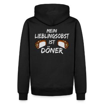 DÖNER, mon fruit préféré est Doner Shirt Gift - Sweat à capuche Premium bio Homme - noir - Dos - Nico (187cm)