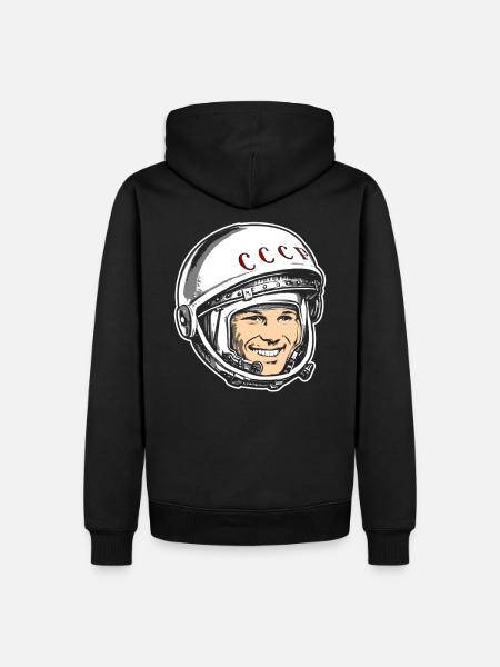 Jurij Gagarin Astronauta, Związek Radziecki - Herre Premium økologisk hoodie - sort