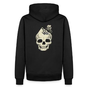 MTB Mountain Biking Mountain Bike Mountain Bike - Herre Premium økologisk hoodie - sort - Bagpå - Nico (187cm)