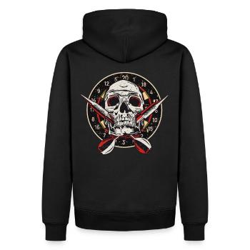 Darts Target Skull Darts Championship Nouveau - Sweat à capuche Premium bio Homme - noir - Dos - Nico (187cm)