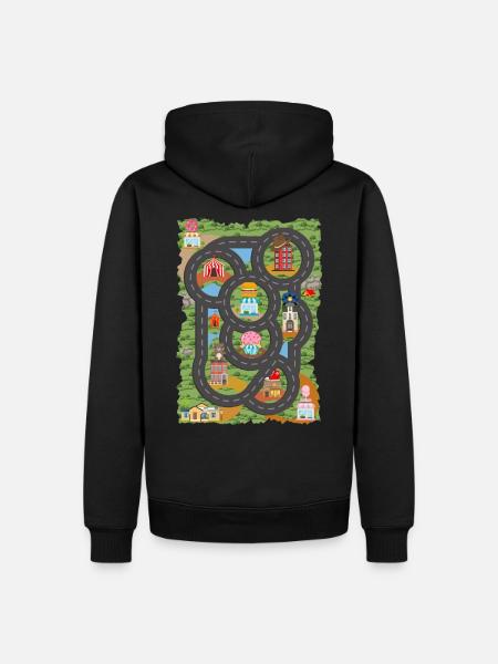Auto leikkipaita, isien päivän lahja - Herre Premium økologisk hoodie - sort