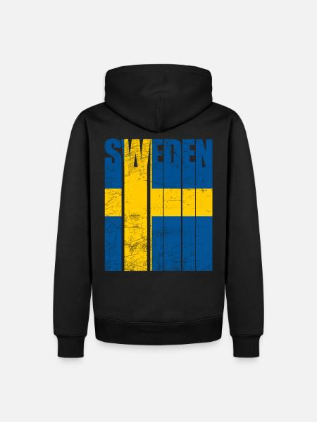 Sweden - Men’s Premium Organic Hoodie - black