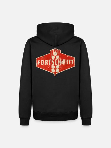 DDR Fortschritt Traktor - Landmaschinen - Männer Premium Bio Hoodie - Schwarz