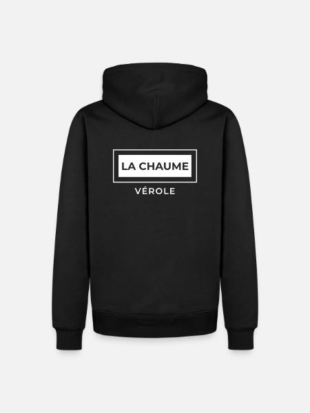 La Chaume Vérole - Sweat à capuche Premium bio Homme - noir