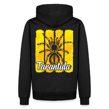 Tarantel Vogelspinne - Männer Premium Bio Hoodie - Schwarz - Hinten - Nico (187cm)