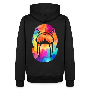Morse - Sweat à capuche Premium bio Homme - noir - Dos - Nico (187cm)