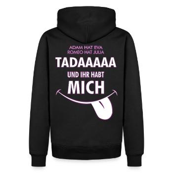 Ihr habt es gut. Ihr habt ja mich .. Geschenk Chef - Männer Premium Bio Hoodie - Schwarz - Hinten - Nico (187cm)