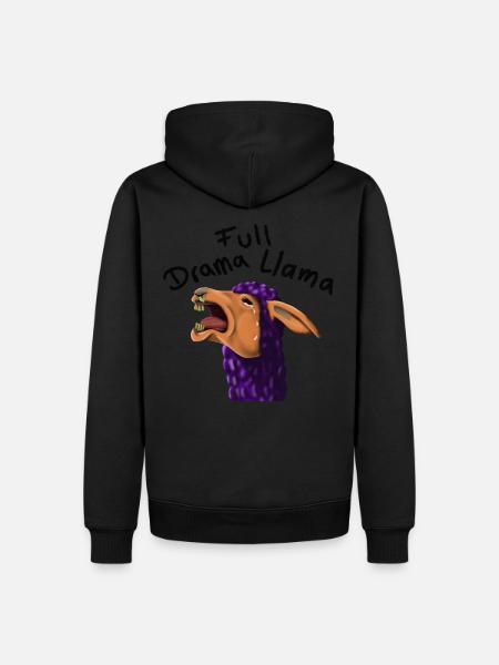 FullDramaLlama - Men’s Premium Organic Hoodie - black