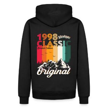Original 1998 24ème Anniversaire Cadeau Hommes Femmes - Sweat à capuche Premium bio Homme - noir - Dos - Nico (187cm)