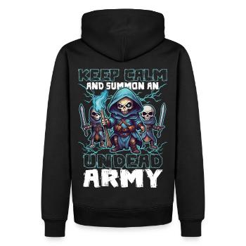 Gaming Gamer PC RPG Rollenspiel Necromancer - Men’s Premium Organic Hoodie - black - Back - Nico (187cm)