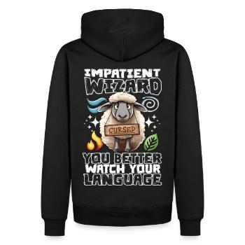 Gaming Gamer RPG Role Playing Wizard Magician - Men’s Premium Organic Hoodie - black - Back - Nico (187cm)