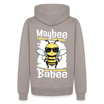Biene Honig Imker Bienen Sprüche - Männer Premium Bio Hoodie - Taupe - Hinten - Nico (187cm)