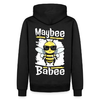 bee honey beekeeper bee sayings - Men’s Premium Organic Hoodie - black - Back - Nico (187cm)