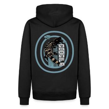 Gila monster 2 - Men’s Premium Organic Hoodie - black - Back - Nico (187cm)