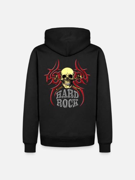 HARD ROCK - Men’s Premium Organic Hoodie - black