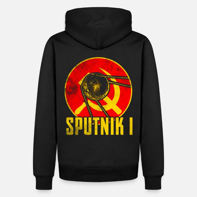 Satellite Spoutnik 1 - Sweat à capuche Premium bio Homme - noir