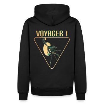 Sonde spatiale Voyager 1 - Sweat à capuche Premium bio Homme - noir - Dos - Nico (187cm)