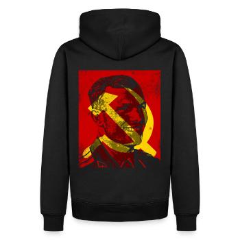Juri Gagarin - Kosmonaut und erster Mensch im Welt - Männer Premium Bio Hoodie - Schwarz - Hinten - Nico (187cm)