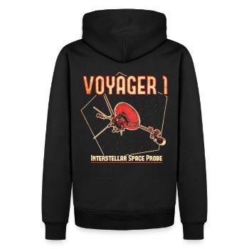 Sonde spatiale Voyager 1 - Sweat à capuche Premium bio Homme - noir - Dos - Nico (187cm)