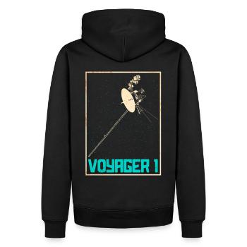 Sonde spatiale Voyager 1 - Sweat à capuche Premium bio Homme - noir - Dos - Nico (187cm)