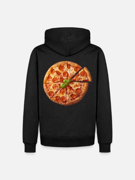 Simplement pizza - Sweat à capuche Premium bio Homme - noir