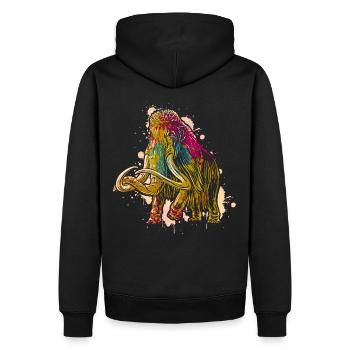 Mammut - Männer Premium Bio Hoodie - Schwarz - Hinten - Nico (187cm)