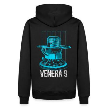 Venera 9 Venus Raumsonde - Männer Premium Bio Hoodie - Schwarz - Hinten - Nico (187cm)